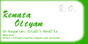 renata oltyan business card